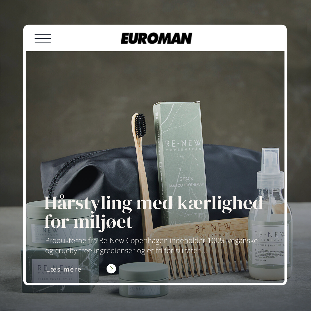 Euroman: "Giv produkter fra Re-New Copenhagen i julegave"
